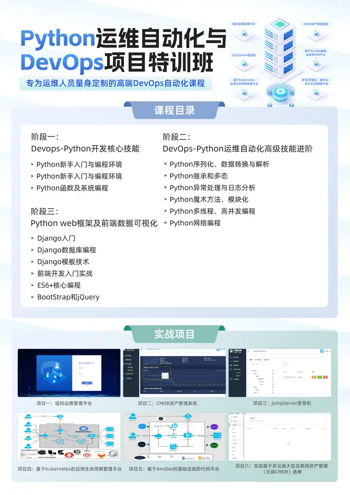 【11月30号预约试听】Python 运维自动化与 Devops 特训班开班试听！